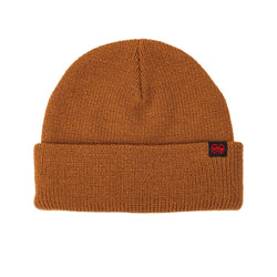 Krooked Skate Beanie Eyes Clip Cuff Brown Black Red - 50-50 Skate Shop