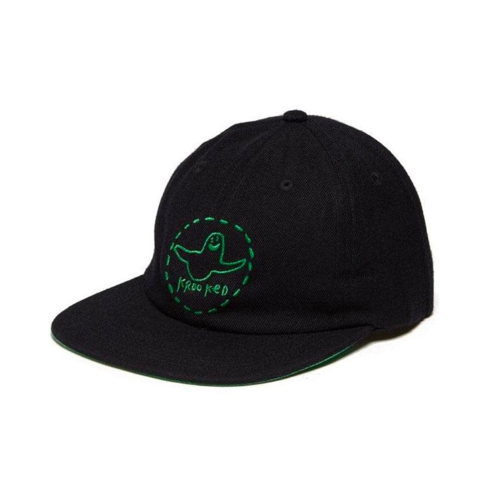 Krooked Skate Cap Adjustable Trinity Smile Black Green - 50-50 Skate Shop