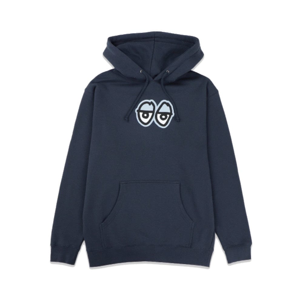 Krooked Skate Sweater Hoodie Eyes LG Slate Blue - 50-50 Skate Shop