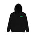 Krooked Skate Sweater Hoodie Moonsmile Raw Black Green - 50-50 Skate Shop