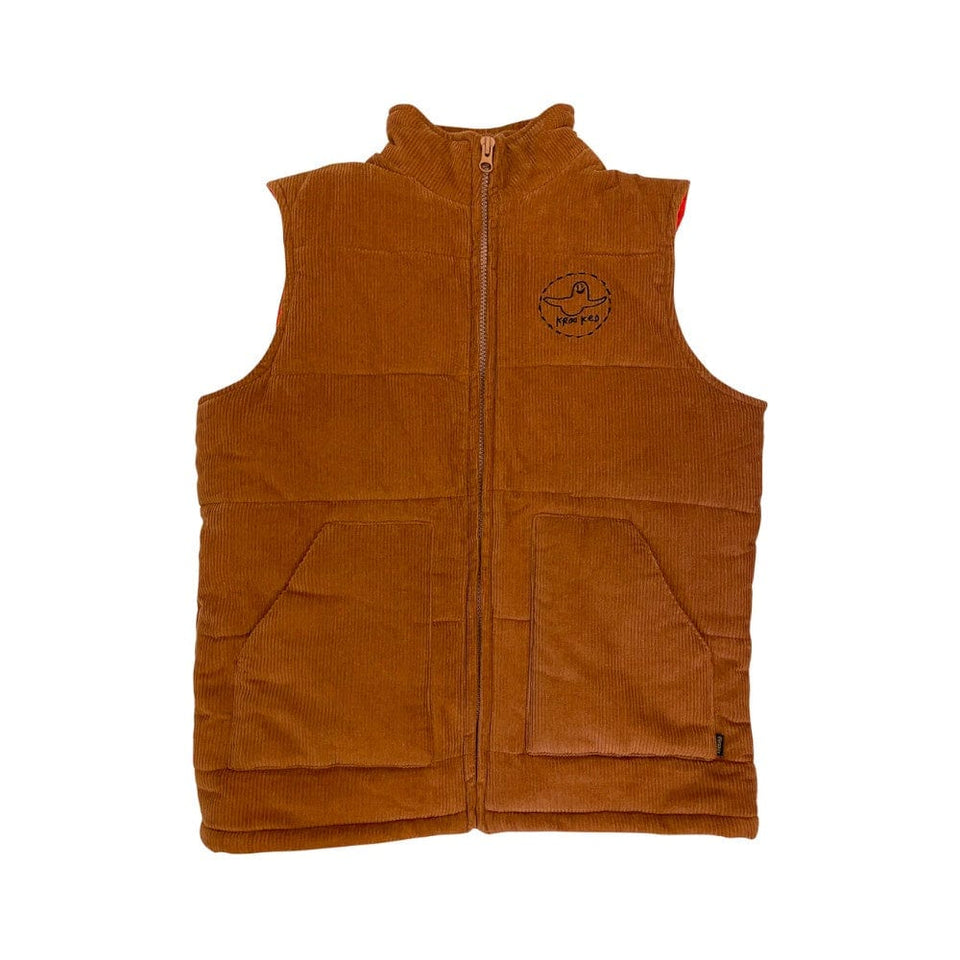 Krooked Skate Vest Trinity Smile Khaki - 50-50 Skate Shop