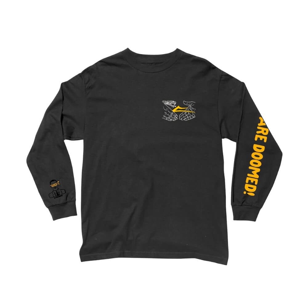 Lakai x Doom Sayers Shake Flare Long Sleeve Tee Black - 50-50 Skate Shop