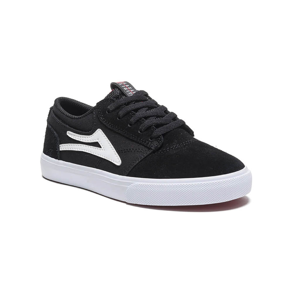 Lakai Kids Skate Griffin Black White Suede - 50-50 Skate Shop