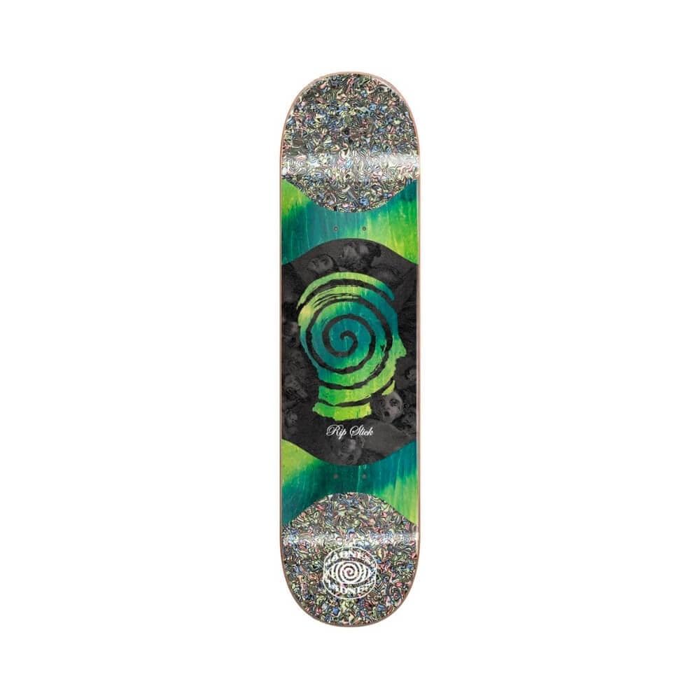 Madness Skateboard Deck Voices R7 Slick 8.125" x 31.9" Green Multi 14.25" WB - 50-50 Skate Shop