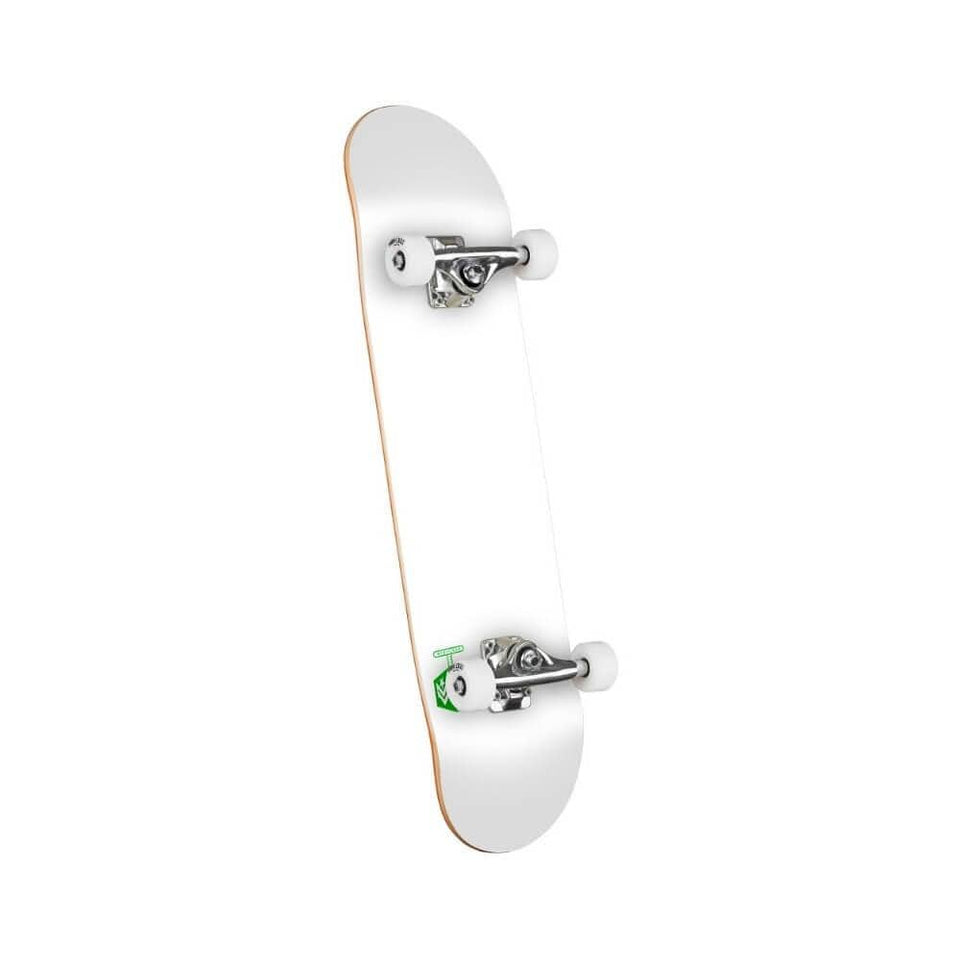 Mini Logo Skateboard Complete Detonator 7.75" x 31.08" Solid White 13.875" WB - 50-50 Skate Shop
