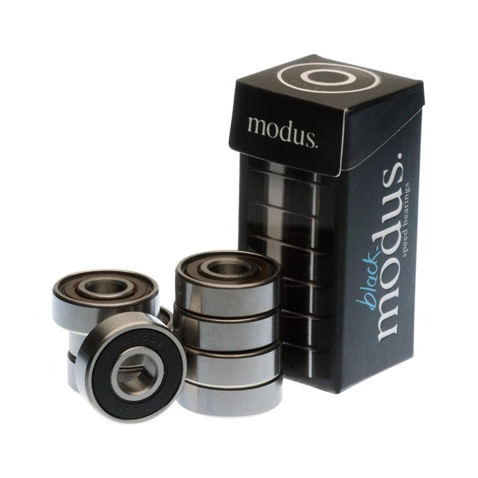 Modus Black Skateboard Bearings 8 Pack - 50-50 Skate Shop