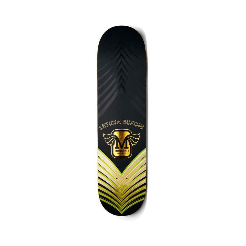 Monarch Skateboard Deck Horus Leticia Bufoni 8.5" x 31.9" Green 14.25" WB - 50-50 Skate Shop