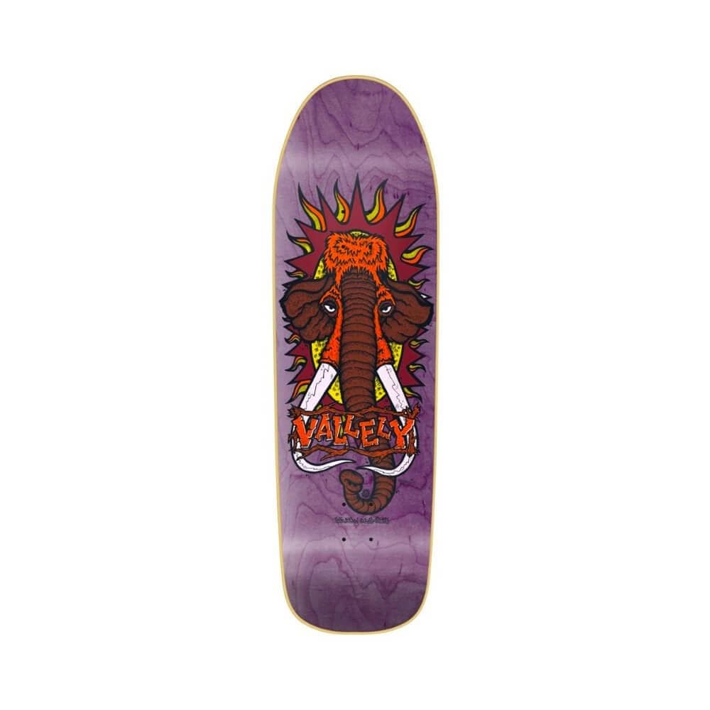 New Deal Skateboard Deck Vallely Mammoth SP 9.5" x 32.2" Purple 14" WB - 50-50 Skate Shop