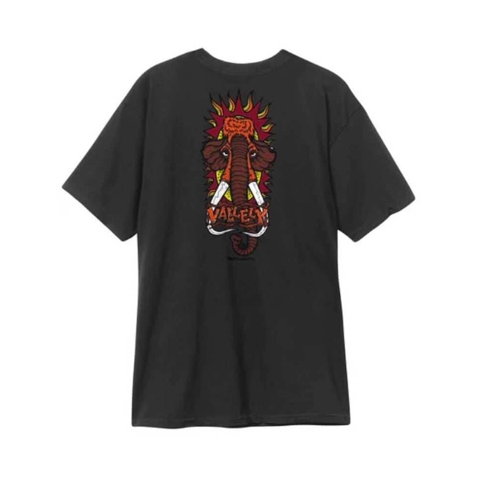 New Deal Vallely Mammoth Short Sleeve Tee Black - 50-50 Skate Shop
