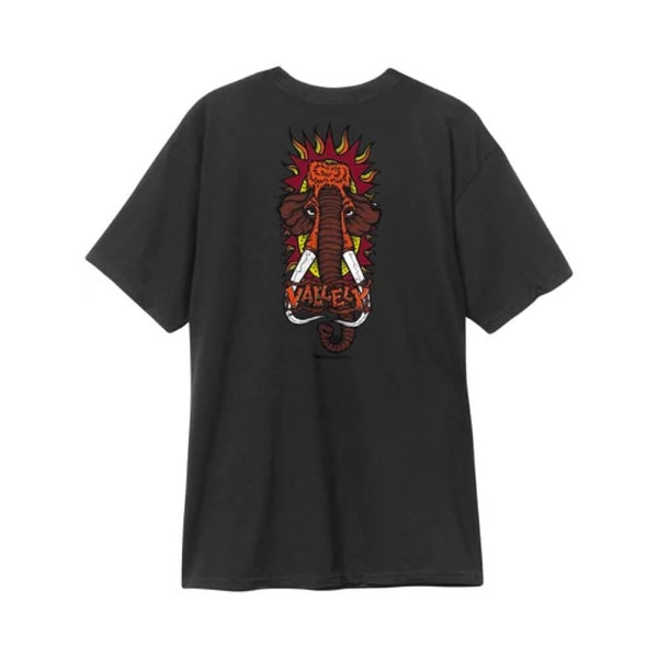 New Deal Vallely Mammoth Short Sleeve Tee Black - 50-50 Skate Shop