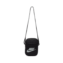 Nike Heritage Crossbody Bag (Small 1L) Black Black White - 50-50 Skate Shop