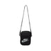 Nike Heritage Crossbody Bag (Small 1L) Black Black White - 50-50 Skate Shop