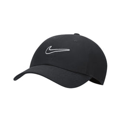 Nike SB Club Unstructured Swoosh Cap Black White - 50-50 Skate Shop