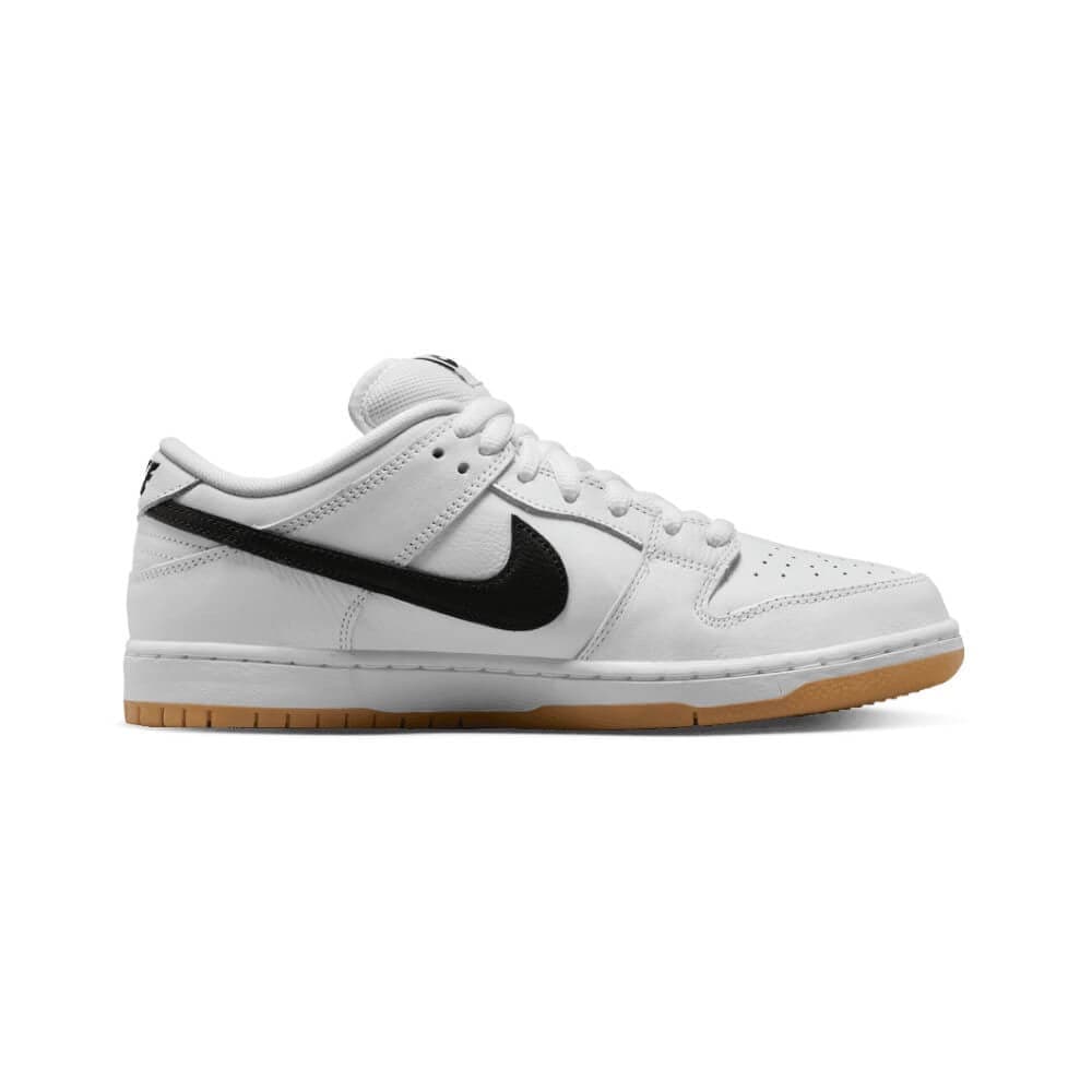 Nike SB Dunk Low Pro ISO White Black White Gum Light Brown - 50-50 Skate Shop