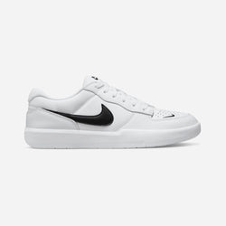 Nike SB Force 58 Premium Leather White Black White - 50-50 Skate Shop