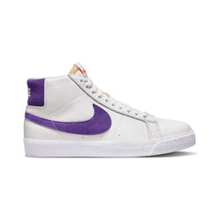 Nike SB Zoom Blazer Mid White Court Purple White Gum Light Brown - 50-50 Skate Shop