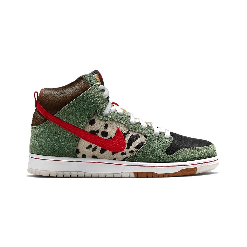 Nike SB Dunk High Pro Quick Strike Dog Walker Fir University Red Black White - 50-50 Skate Shop