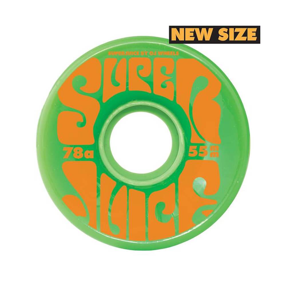 OJ Skateboard Wheels Mini Super Juice 55mm 78A Green - Set of 4 - 50-50 Skate Shop