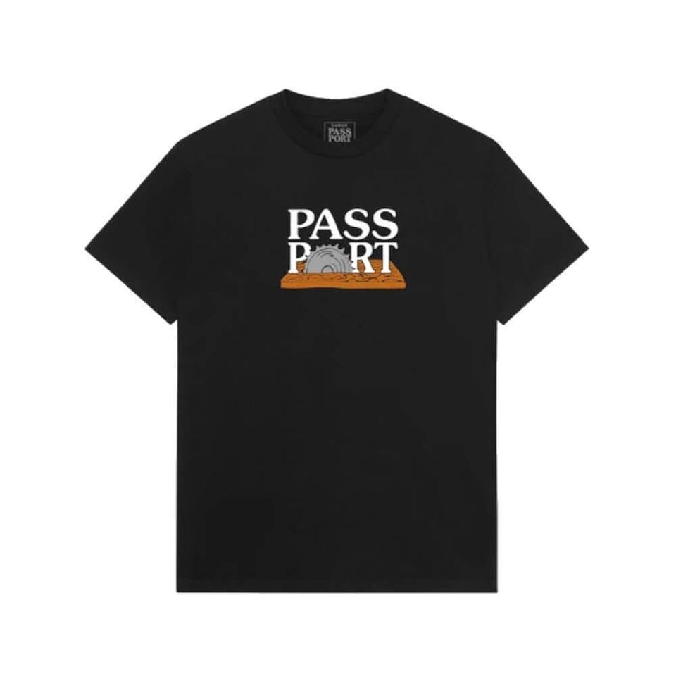 Passport Skate Circle Saw Tee Black - 50-50 Skate Shop