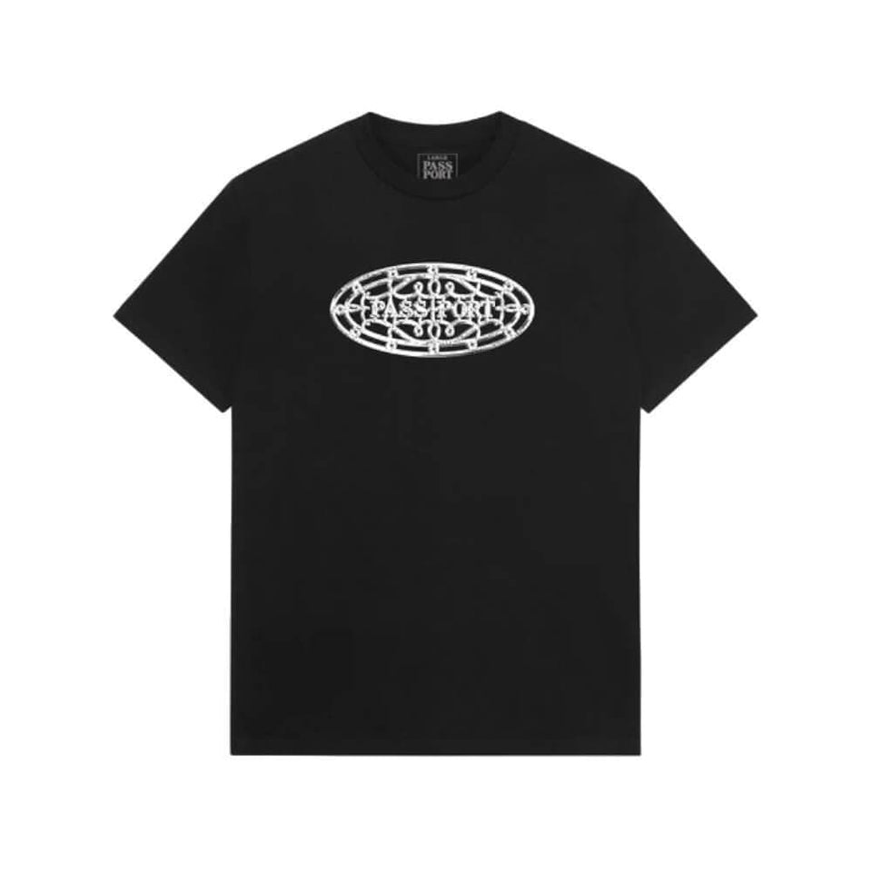 Passport Skate Gated Tee Black - 50-50 Skate Shop