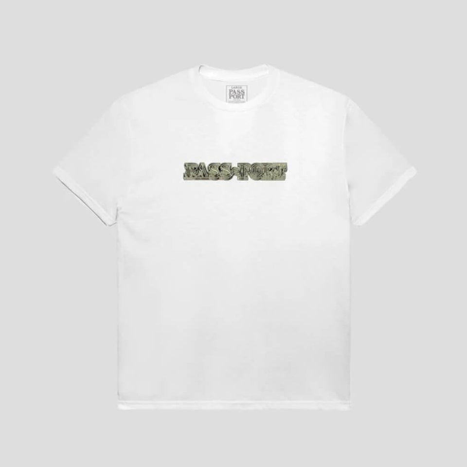 Passport Skate Head Maze Tee White - 50-50 Skate Shop