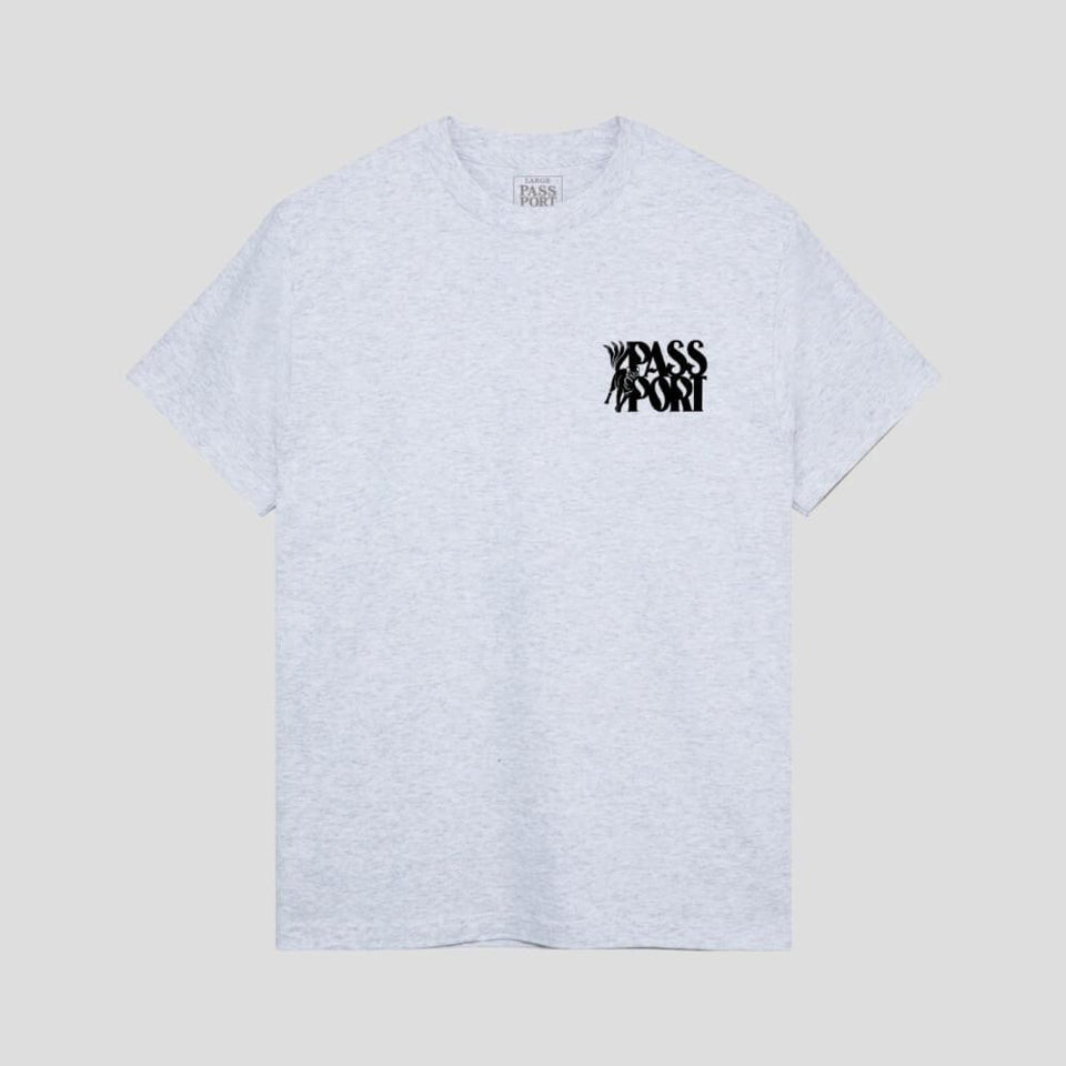 Passport Skate Moggy Tee Ash - 50-50 Skate Shop