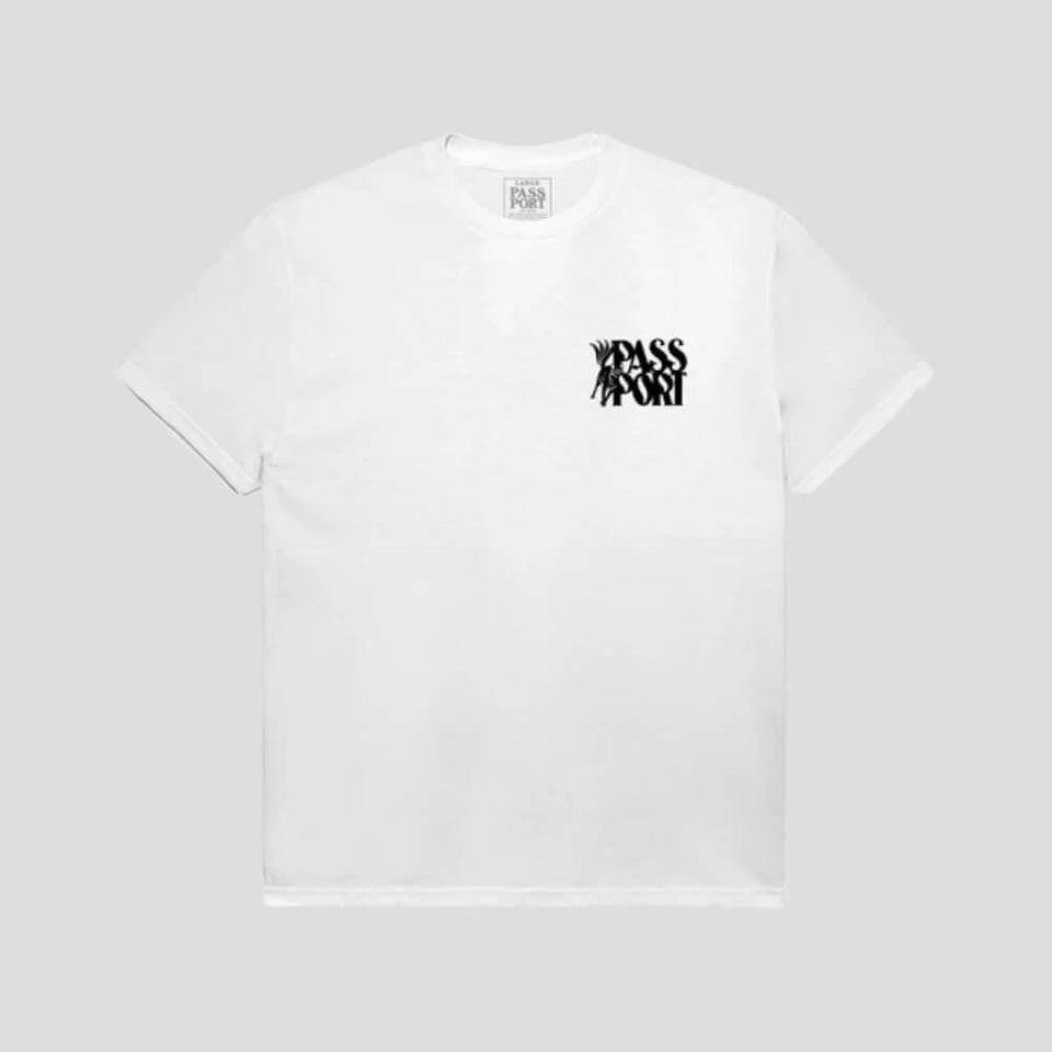 Passport Skate Moggy Tee White - 50-50 Skate Shop