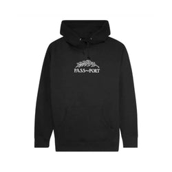 Passport Skate Quill Embroidery Hoodie Black - 50-50 Skate Shop