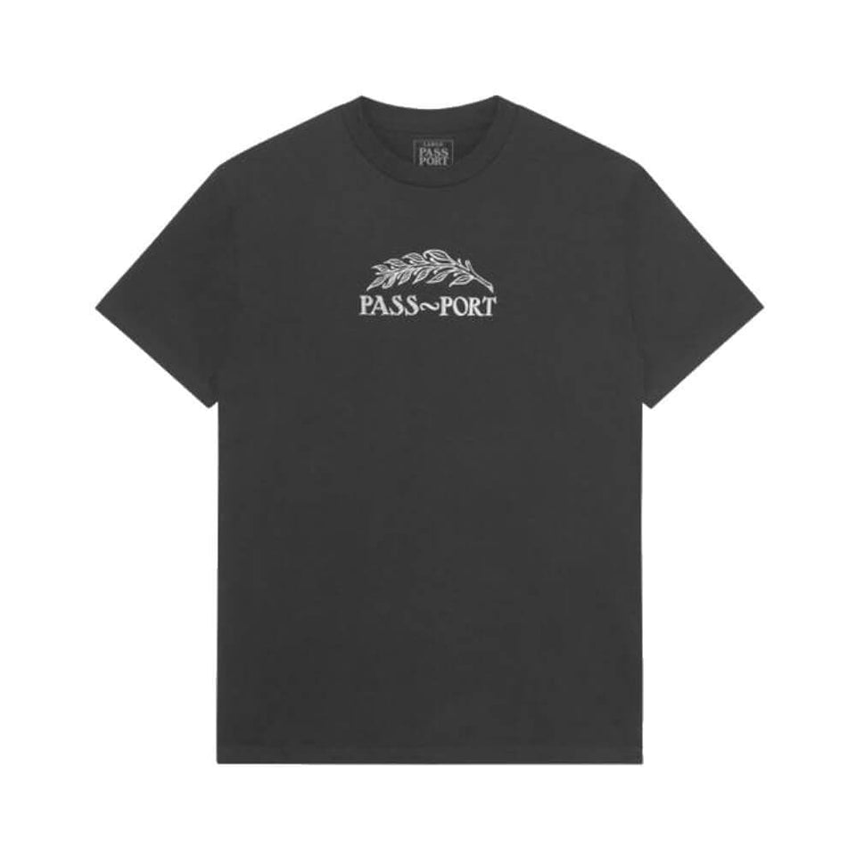 Passport Skate Quill Embroidery Tee Tar - 50-50 Skate Shop