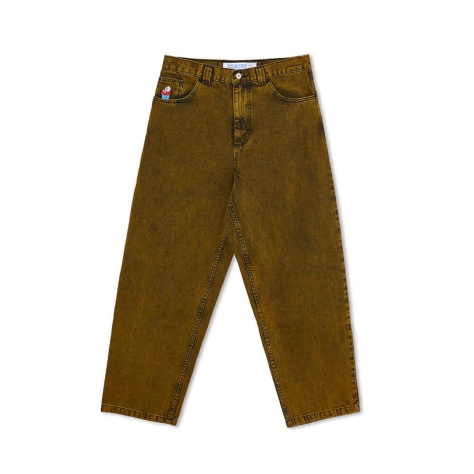 Polar Skate Big Boy Denim Jeans Yellow Black - 50-50 Skate Shop
