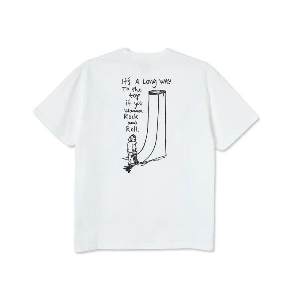 Polar Skate Rock 'n' Roll Tee White - 50-50 Skate Shop