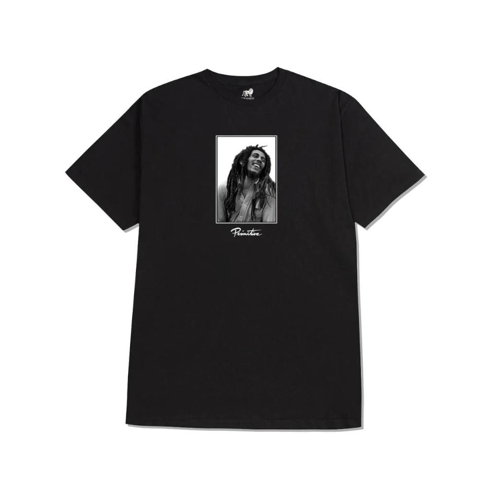 Primitive Skate Tee Uprising Black Bob Marley - 50-50 Skate Shop