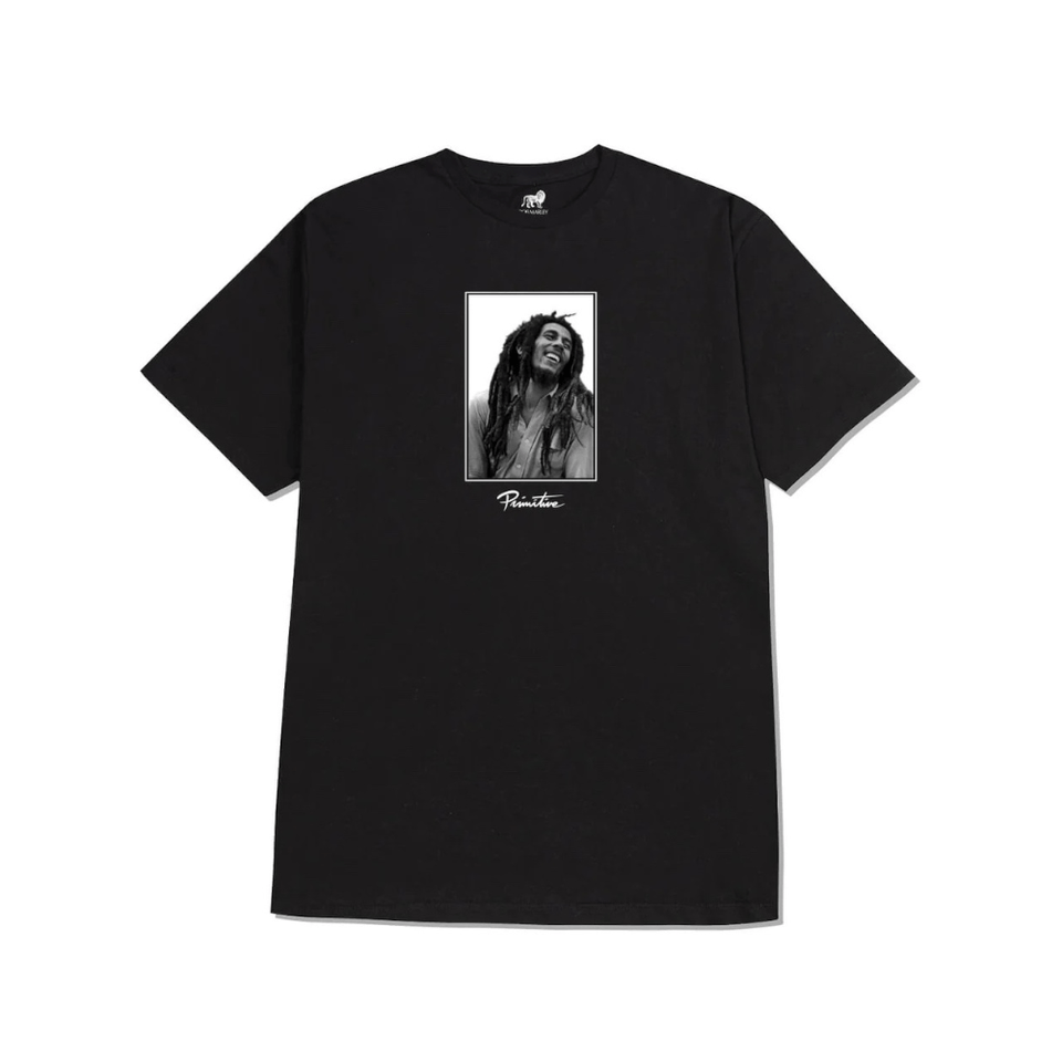 Primitive Skate Tee Uprising Black Bob Marley - 50-50 Skate Shop