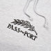 Passport Skate Quill Embroidery Hoodie Grey Heather - 50-50 Skate Shop