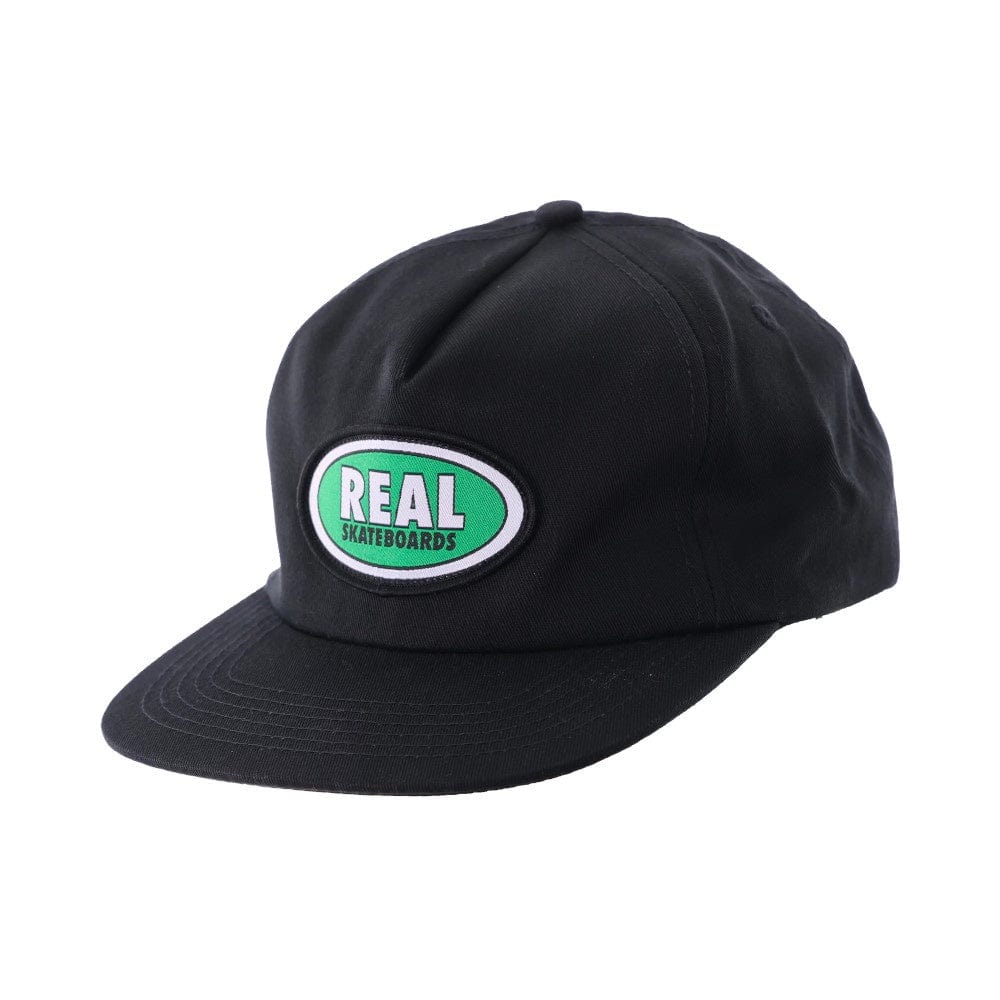 Real Skate Cap Adjustable Oval Black Green - 50-50 Skate Shop