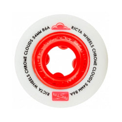 Ricta Skateboard Wheels Chrome Clouds 54mm 86A Red - 50-50 Skate Shop
