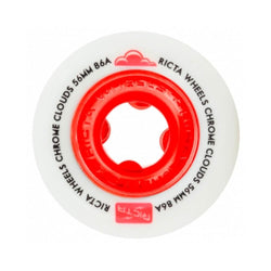 Ricta Skateboard Wheels Chrome Clouds 56mm 86A Red - 50-50 Skate Shop