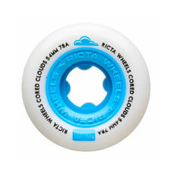 Ricta Skateboard Wheels Cored Clouds 54mm 78A Blue - Set of 4 - 50-50 Skate Shop
