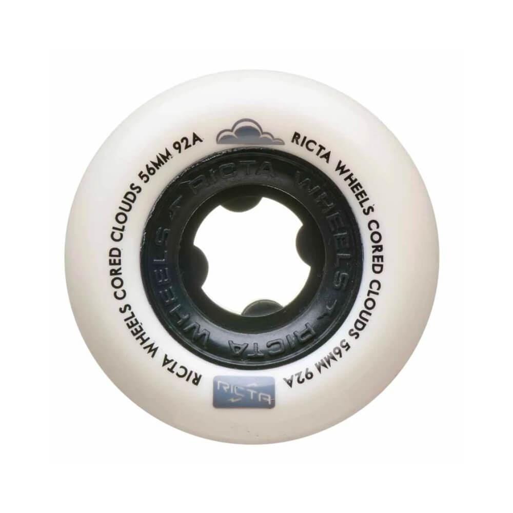 Ricta Skateboard Wheels Cored Clouds 56mm 78A Black - Set of 4 - 50-50 Skate Shop