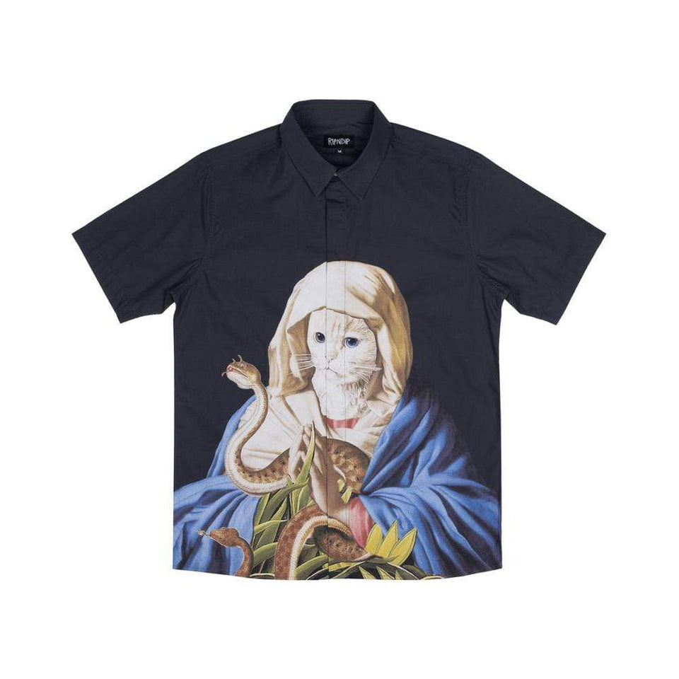 Ripndip Venom Button Up Tee Black - 50-50 Skate Shop