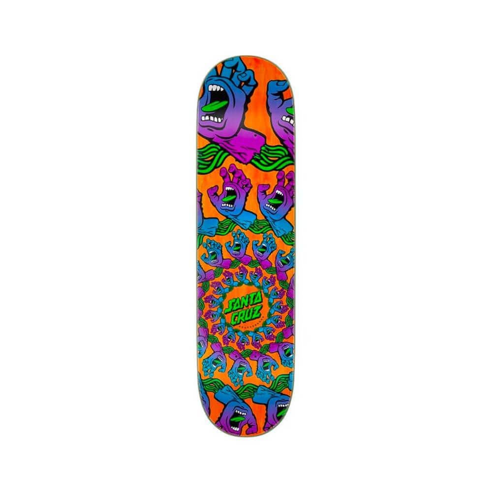 Santa Cruz Skateboard Deck Mandala Hand 8.125" x 31.7" Orange 14.25" WB - 50-50 Skate Shop