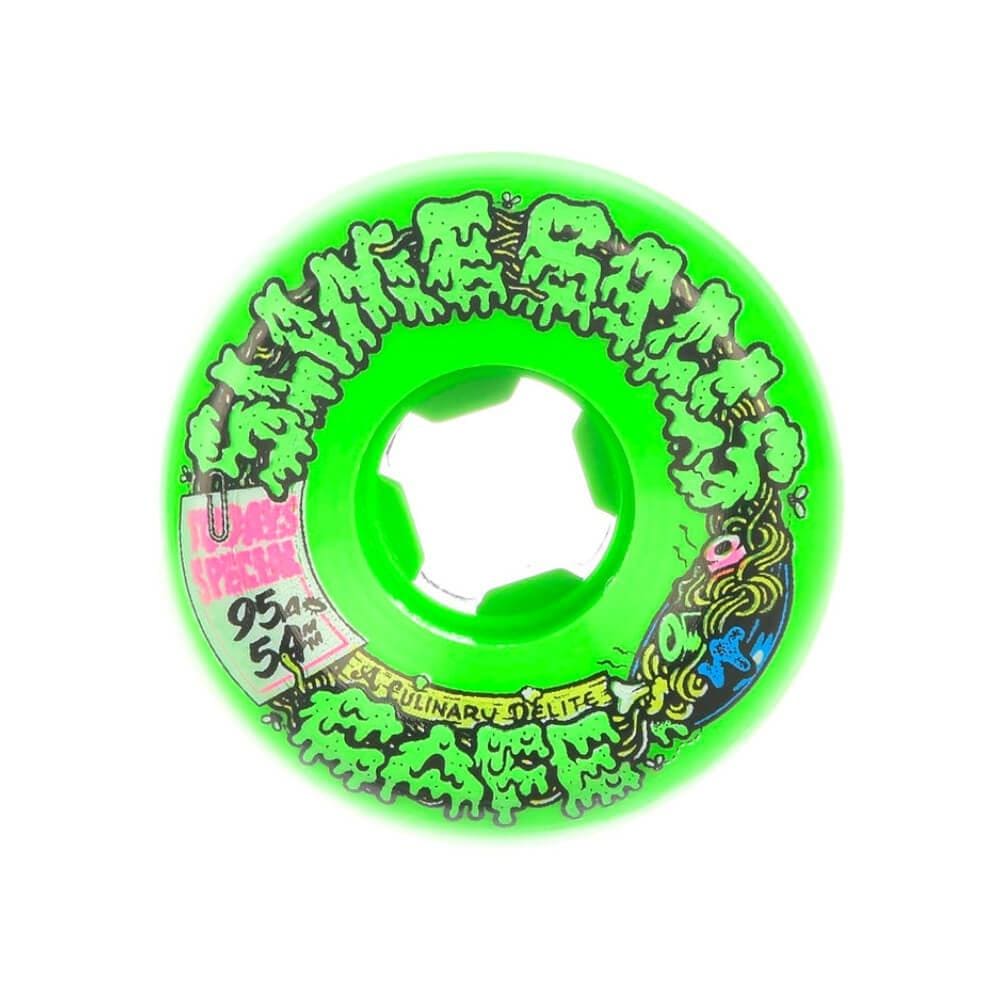 Santa Cruz Skateboard Wheels Double Take Cafe Vomit 54mm 95A Green