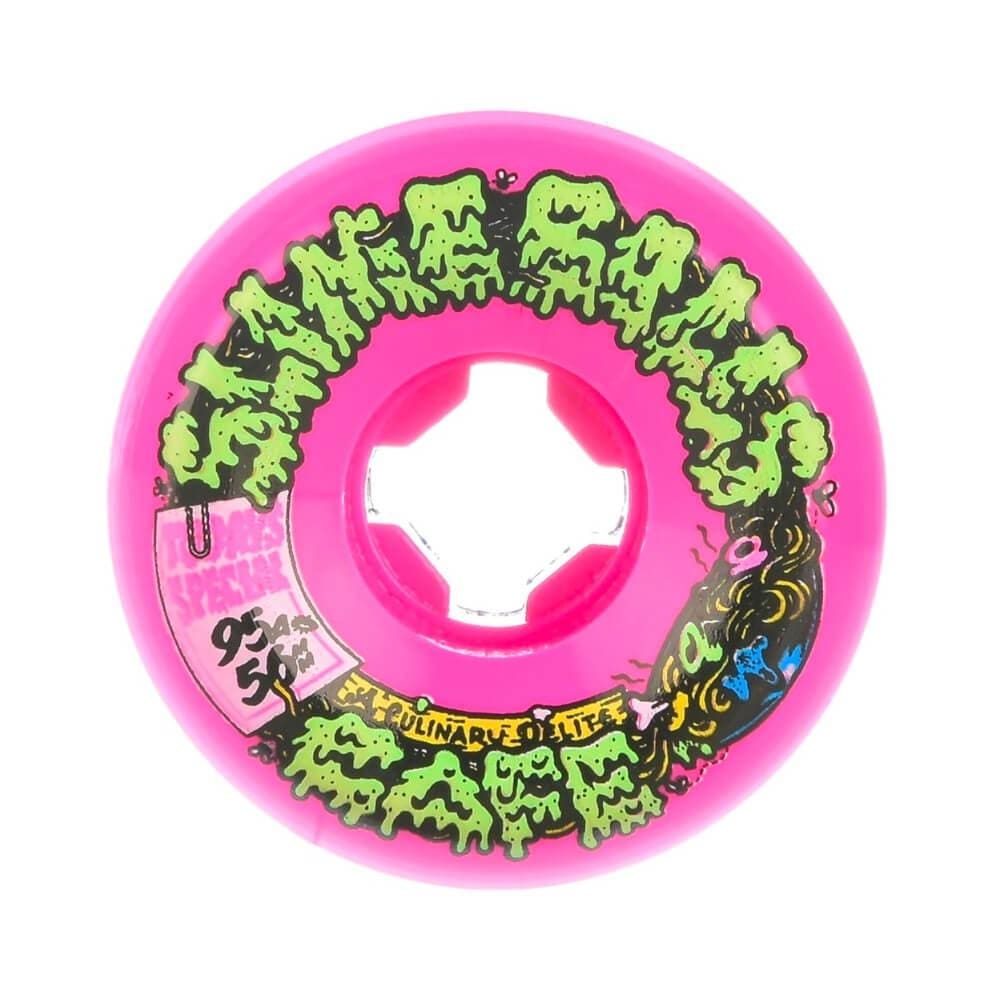 Santa Cruz Skateboard Wheels Double Take Cafe Vomit 56mm 95A Pink Black - 50-50 Skate Shop