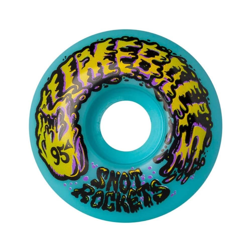 Santa Cruz Skateboard Wheels Snot Rockets 53mm 95A Pastel Blue - Set of 4 - 50-50 Skate Shop