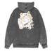 Ripndip Hoodie Chaos Embroidered Black Mineral Wash - 50-50 Skate Shop