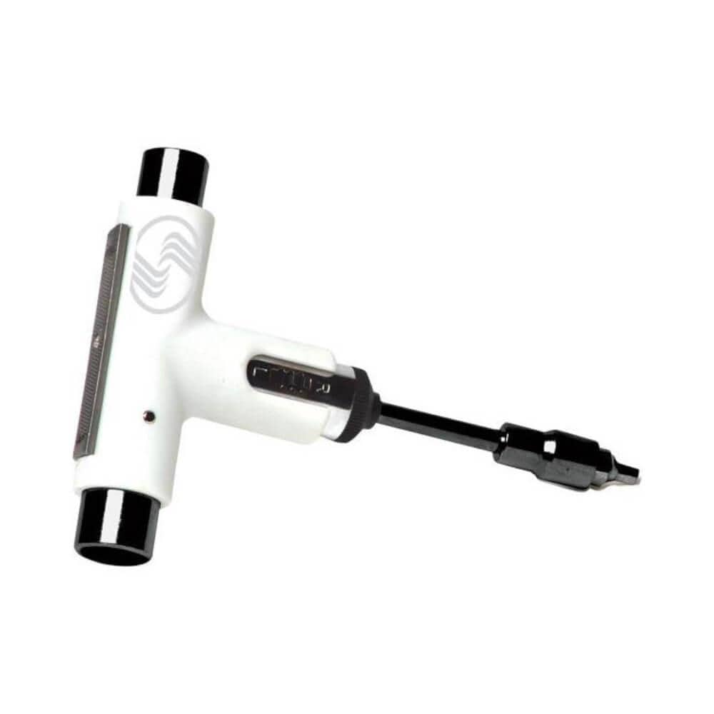 Silver Skateboard T Tool Whiteout White Black - 50-50 Skate Shop