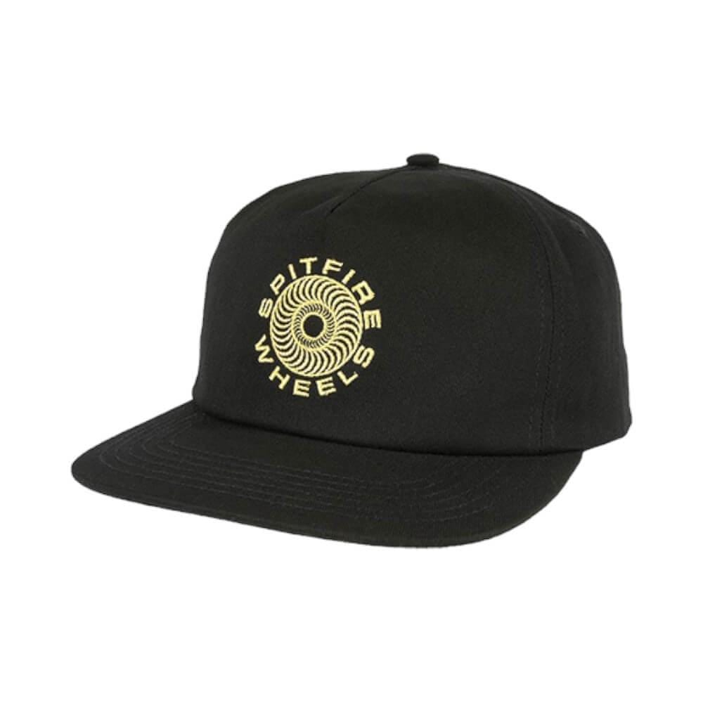 Spitfire Skate Cap Adjustable Classic 87 Swirl Black Yellow - 50-50 Skate Shop
