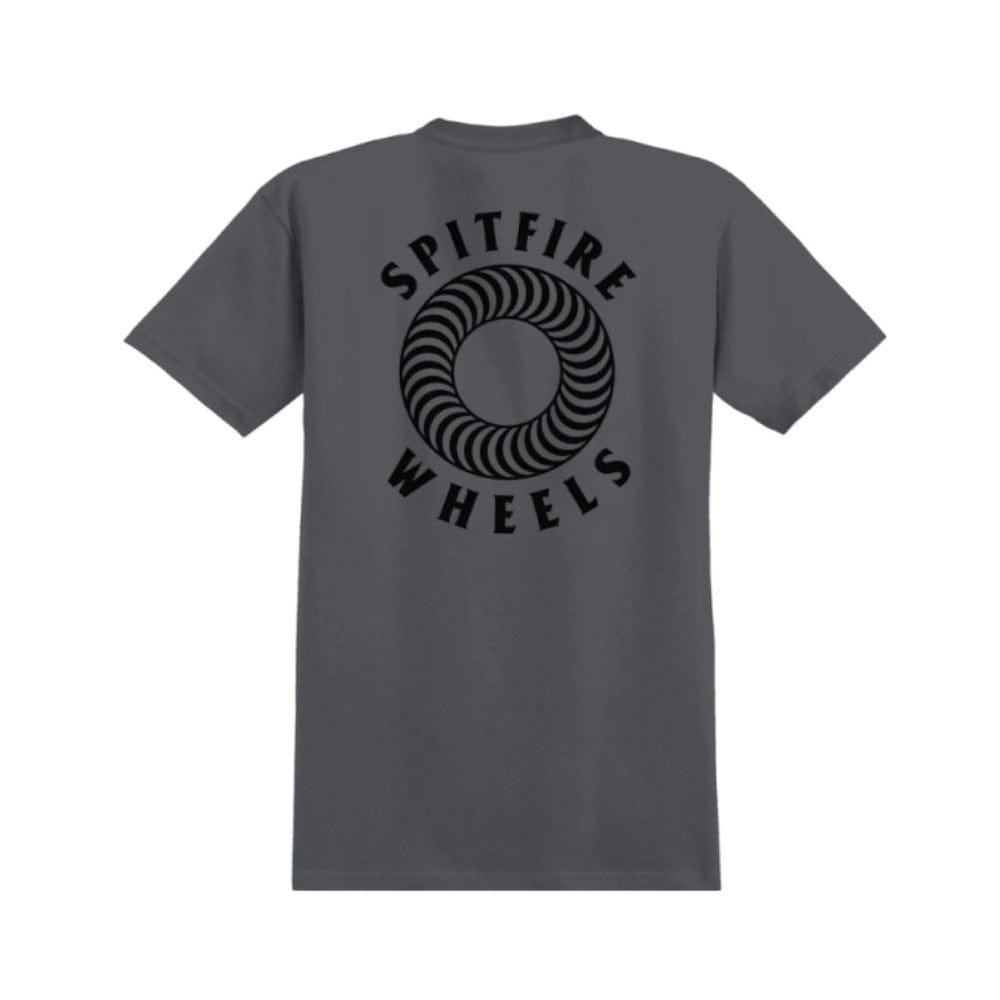 Spitfire Skate Tee Pocket Hollow Classic Charcoal Black - 50-50 Skate Shop