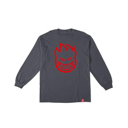 Spitfire Skate Youth Long Sleeve Tee Bighead Charcoal Red - 50-50 Skate Shop