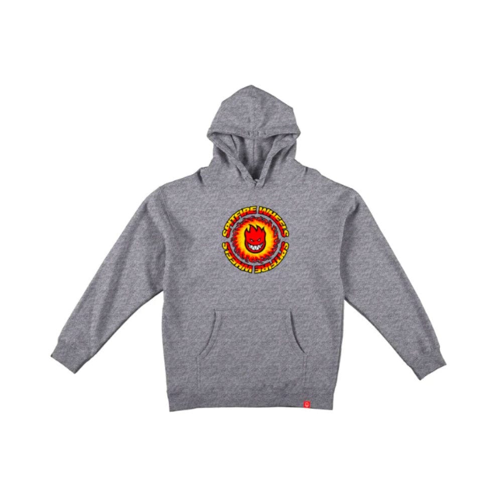 Spitfire Skate Youth Sweater Hoodie OG Fireball Heather Grey - 50-50 Skate Shop